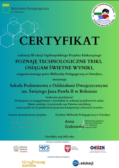 certyfikat
